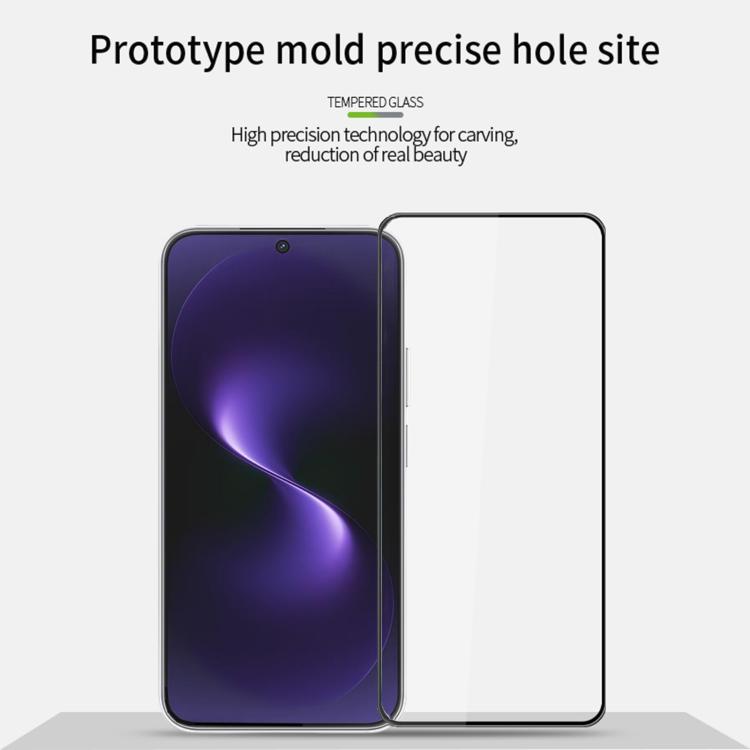 For Huawei nova 15 MOFI 9H 3D Explosion-proof Curved Screen Tempered Glass Film - Black