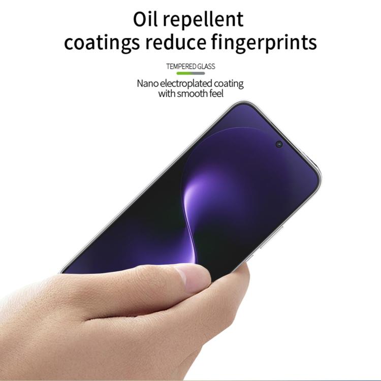 For Huawei nova 15 MOFI 9H 3D Explosion-proof Curved Screen Tempered Glass Film - Black