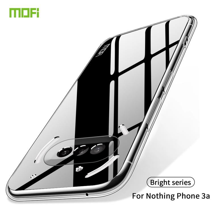 For Nothing Phone 3a MOFI Ming Series Ultra-thin TPU Phone Case - Transparent