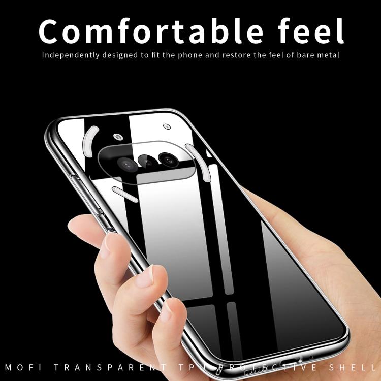 For Nothing Phone 3a MOFI Ming Series Ultra-thin TPU Phone Case - Transparent