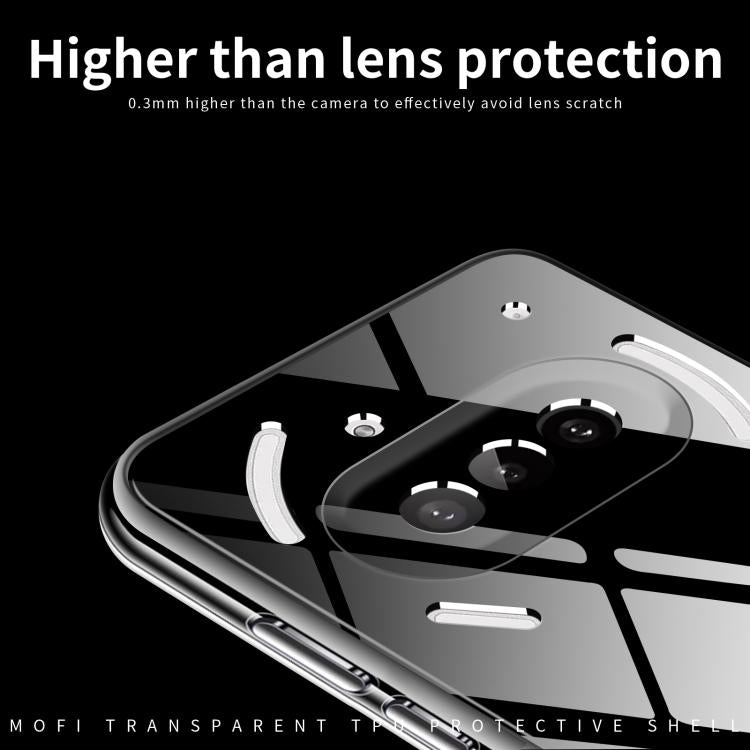 For Nothing Phone 3a MOFI Ming Series Ultra-thin TPU Phone Case - Transparent
