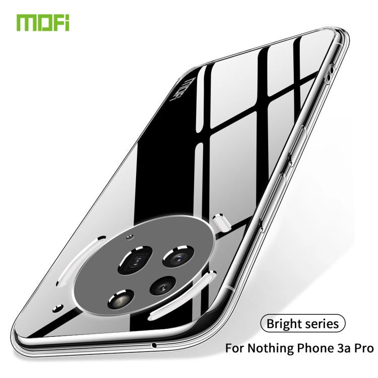 For Nothing Phone 3a Pro MOFI Ming Series Ultra-thin TPU Phone Case - Transparent