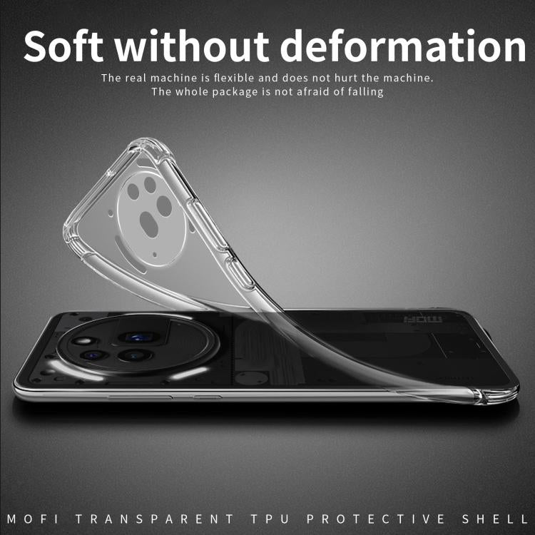 For Nothing Phone 3a Pro MOFI Ming Series Ultra-thin TPU Phone Case - Transparent