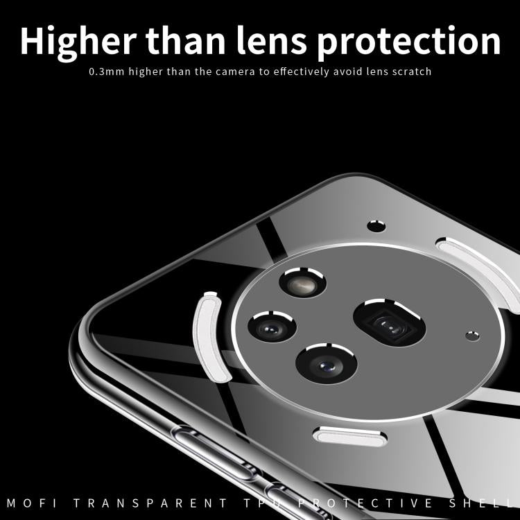 For Nothing Phone 3a Pro MOFI Ming Series Ultra-thin TPU Phone Case - Transparent