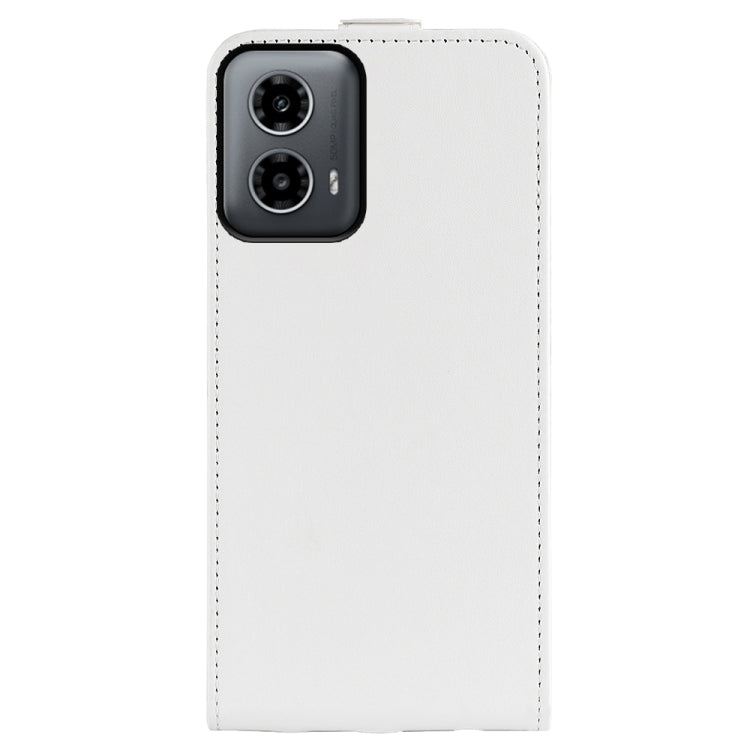 For Motorola Moto G34 R64 Texture Single Vertical Flip Leather Phone Case