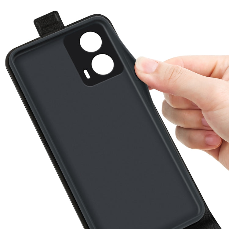 For Motorola Moto G24 R64 Texture Single Vertical Flip Leather Phone Case