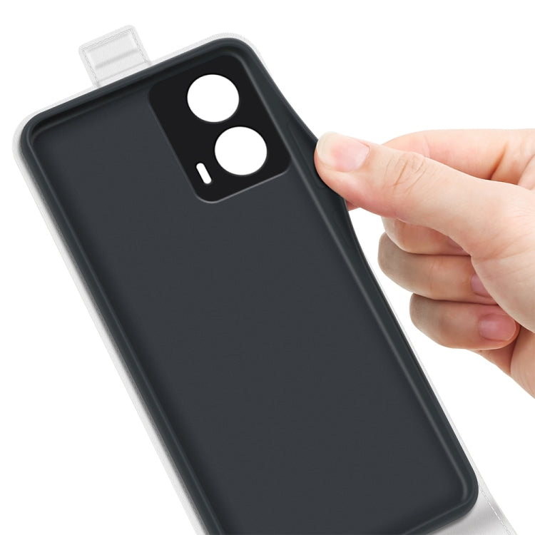 For Motorola Moto G24 R64 Texture Single Vertical Flip Leather Phone Case