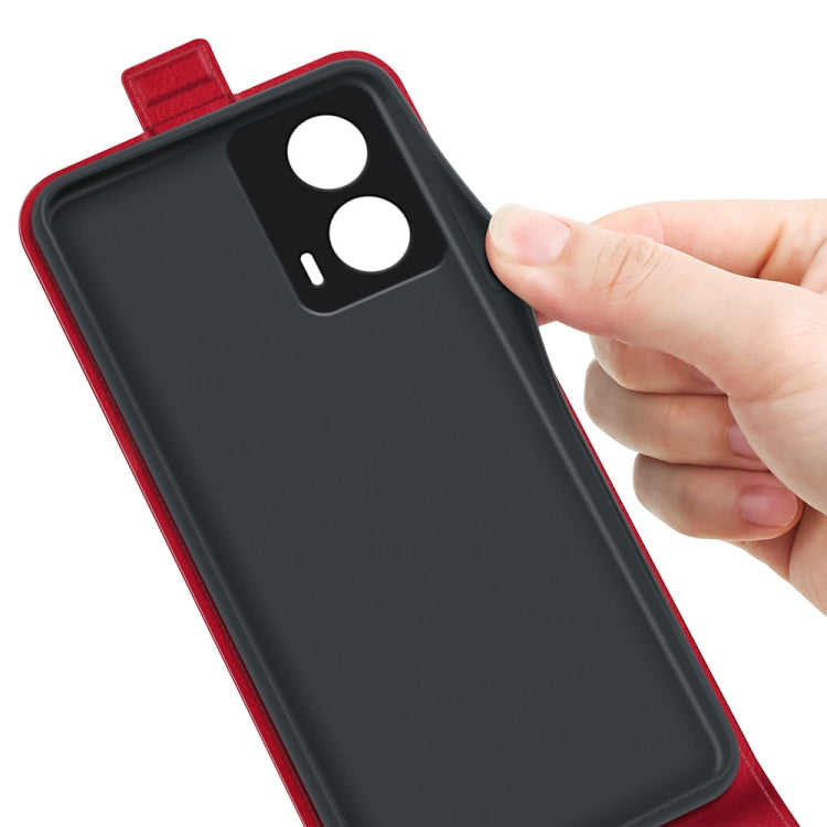 For Motorola Moto G24 R64 Texture Single Vertical Flip Leather Phone Case