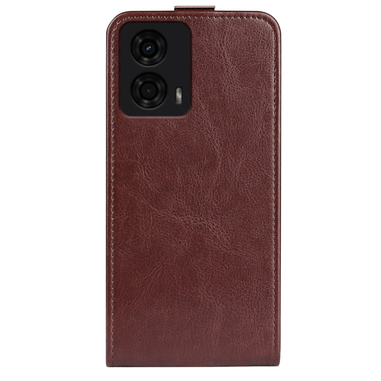 For Motorola Moto G24 R64 Texture Single Vertical Flip Leather Phone Case