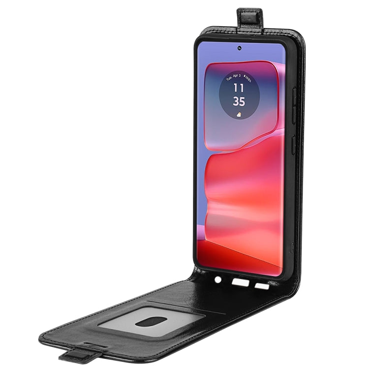 For Motorola Edge 50 Pro R64 Texture Single Vertical Flip Leather Phone Case