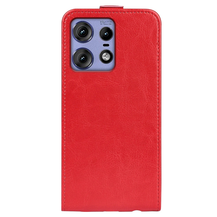 For Motorola Edge 50 Pro R64 Texture Single Vertical Flip Leather Phone Case