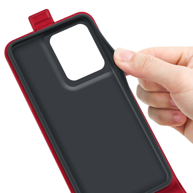For Motorola Edge 50 Pro R64 Texture Single Vertical Flip Leather Phone Case