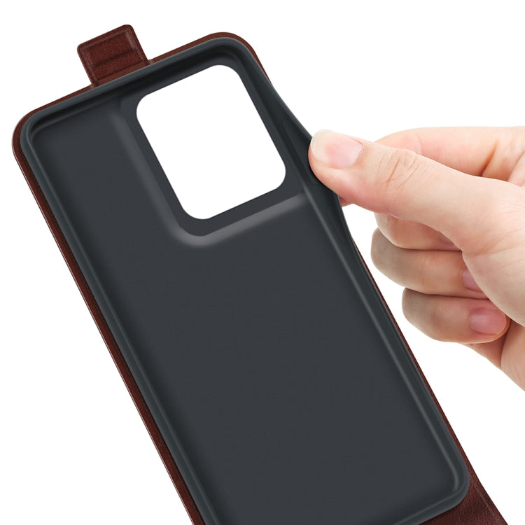 For Motorola Edge 50 Pro R64 Texture Single Vertical Flip Leather Phone Case