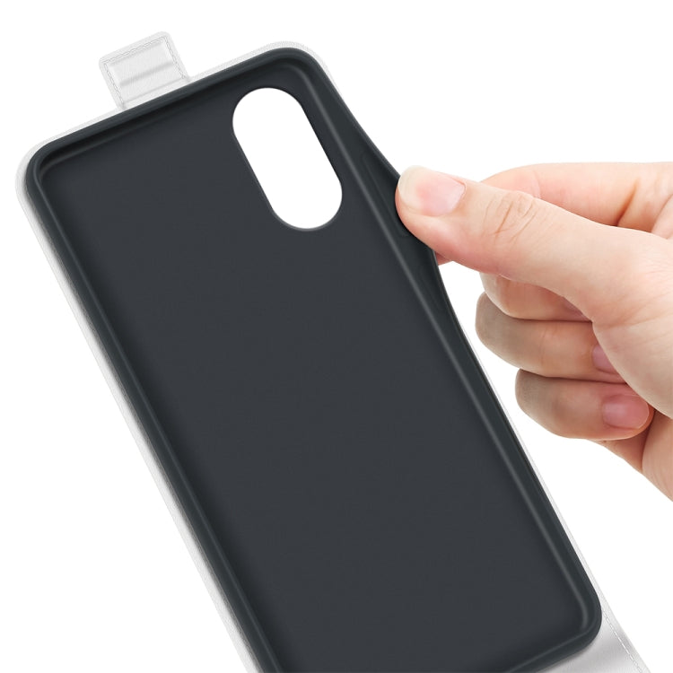 For Motorola Moto G Play 2024 R64 Texture Single Vertical Flip Leather Phone Case