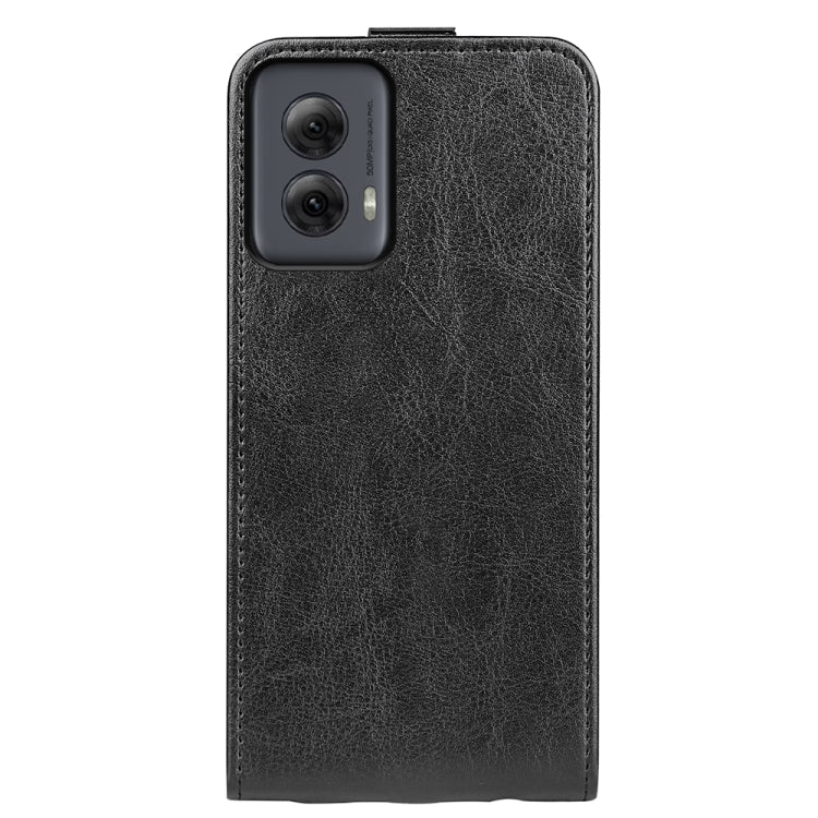 For Motorola Moto G Power 5G 2024 R64 Texture Single Vertical Flip Leather Phone Case