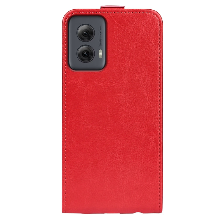 For Motorola Moto G Power 5G 2024 R64 Texture Single Vertical Flip Leather Phone Case