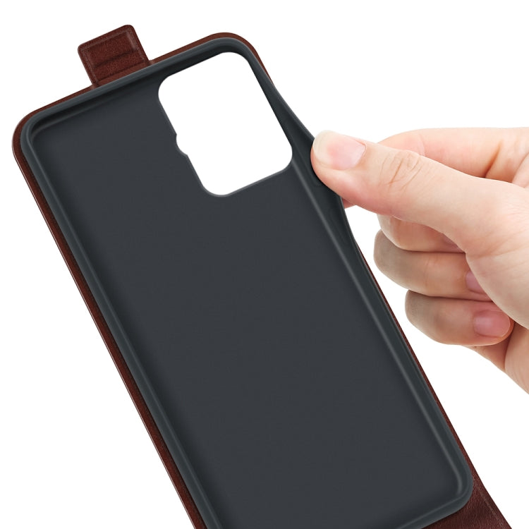 For Motorola Moto G Power 5G 2024 R64 Texture Single Vertical Flip Leather Phone Case