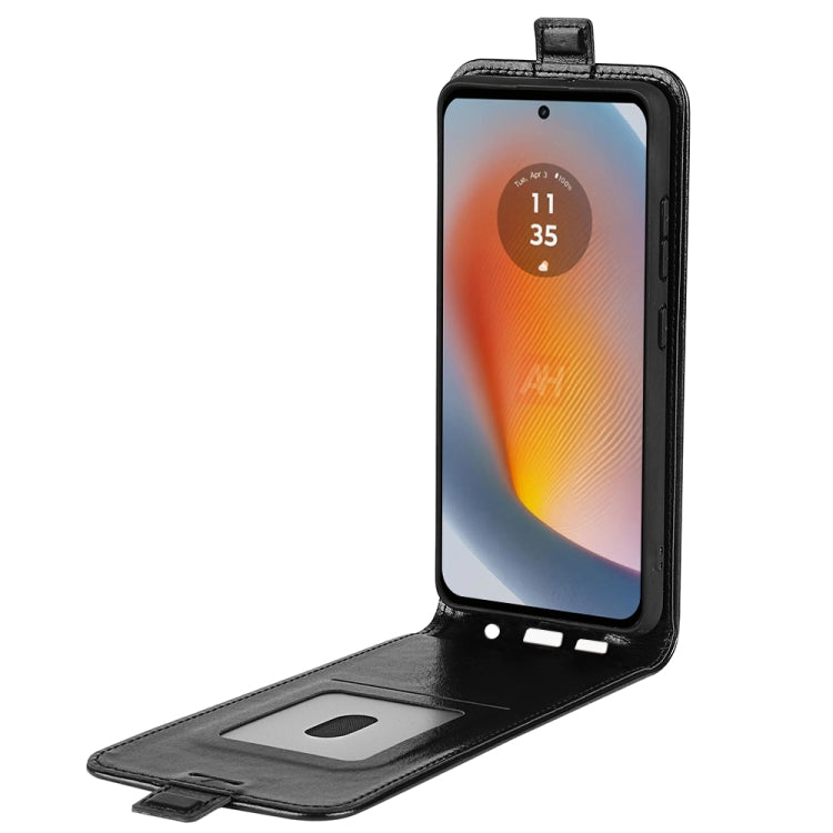 For Motorola Edge 50 Fusion R64 Texture Single Vertical Flip Leather Phone Case