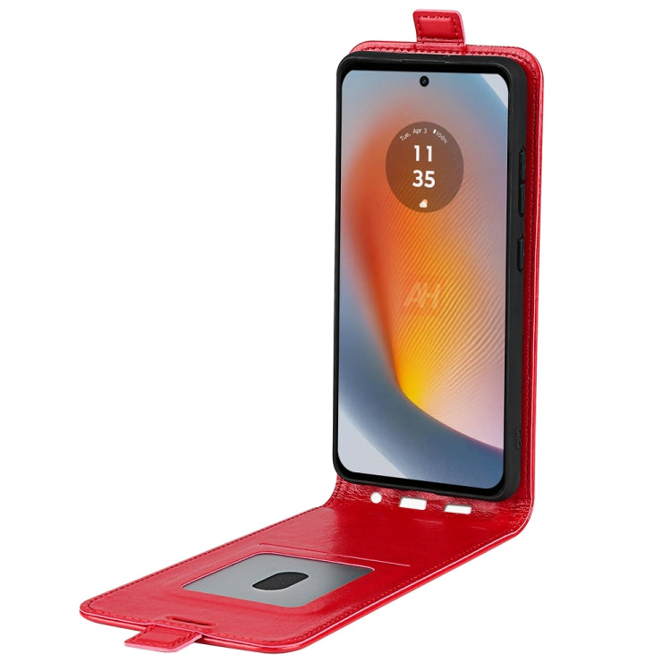 For Motorola Edge 50 Fusion R64 Texture Single Vertical Flip Leather Phone Case