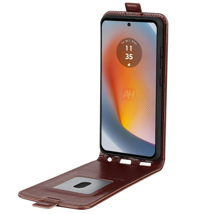 For Motorola Edge 50 Fusion R64 Texture Single Vertical Flip Leather Phone Case