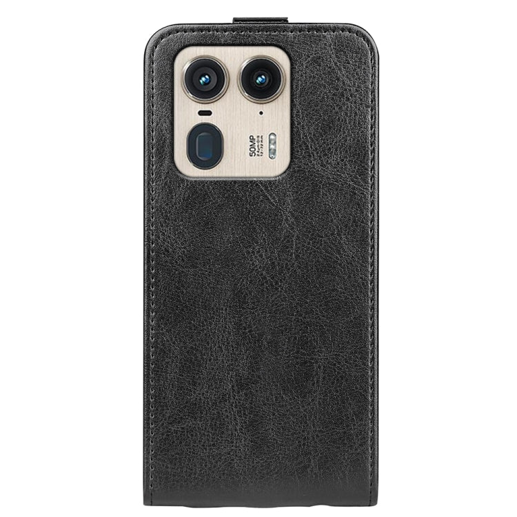 For Motorola Edge 50 Ultra R64 Texture Single Vertical Flip Leather Phone Case