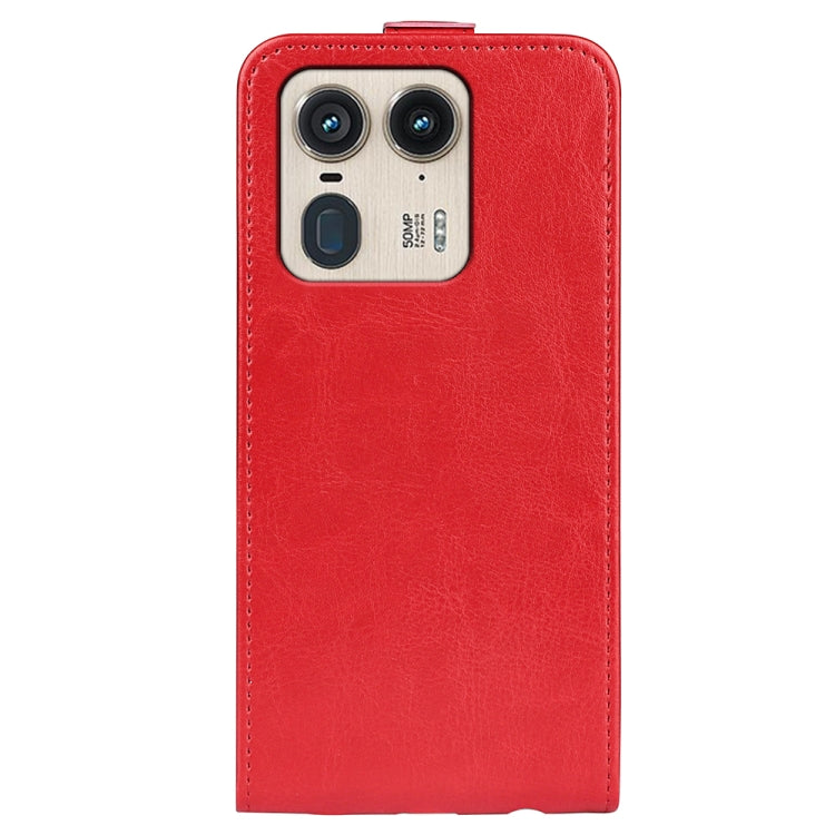 For Motorola Edge 50 Ultra R64 Texture Single Vertical Flip Leather Phone Case