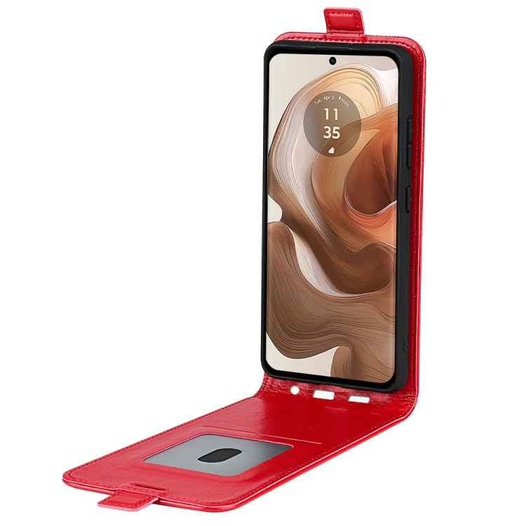 For Motorola Edge 50 Ultra R64 Texture Single Vertical Flip Leather Phone Case