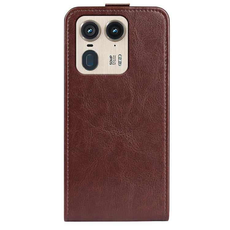 For Motorola Edge 50 Ultra R64 Texture Single Vertical Flip Leather Phone Case