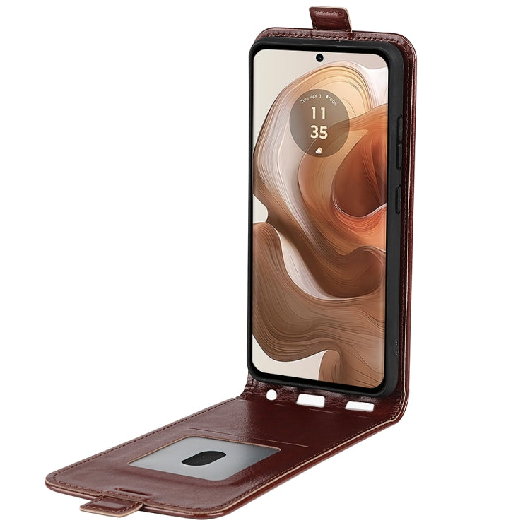 For Motorola Edge 50 Ultra R64 Texture Single Vertical Flip Leather Phone Case