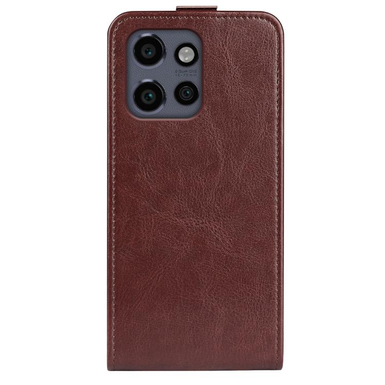 For Motorola Edge 50 Neo 5G R64 Texture Single Vertical Flip Leather Phone Case