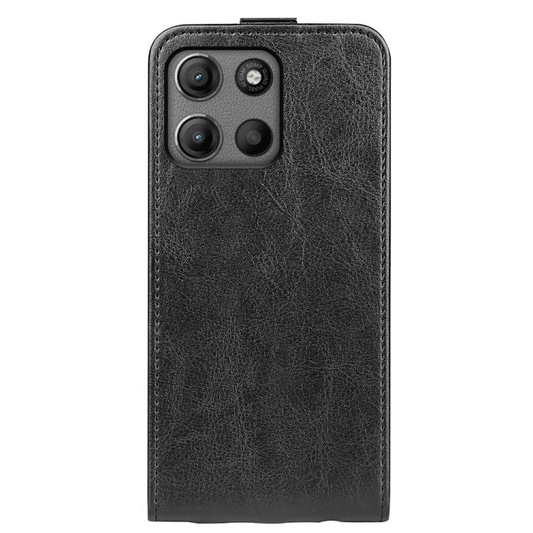 For Motorola Moto G15 R64 Texture Single Vertical Flip Leather Phone Case