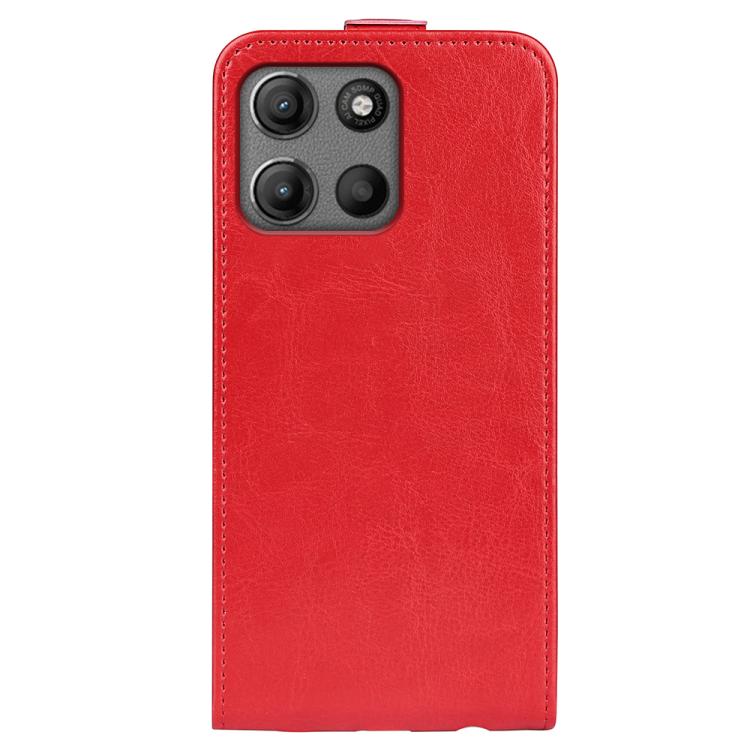 For Motorola Moto G15 R64 Texture Single Vertical Flip Leather Phone Case