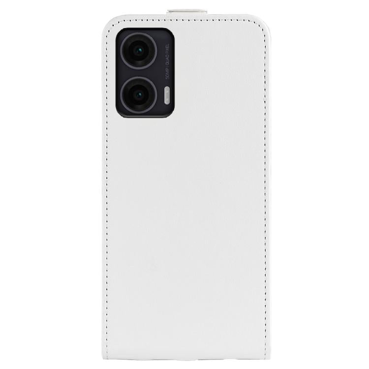 For Motorola Moto G35 R64 Texture Single Vertical Flip Leather Phone Case