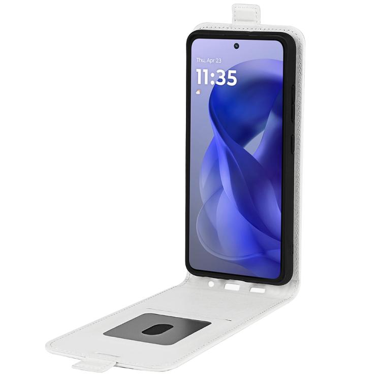 For Motorola Moto G Power 2025 R64 Texture Single Vertical Flip Leather Phone Case