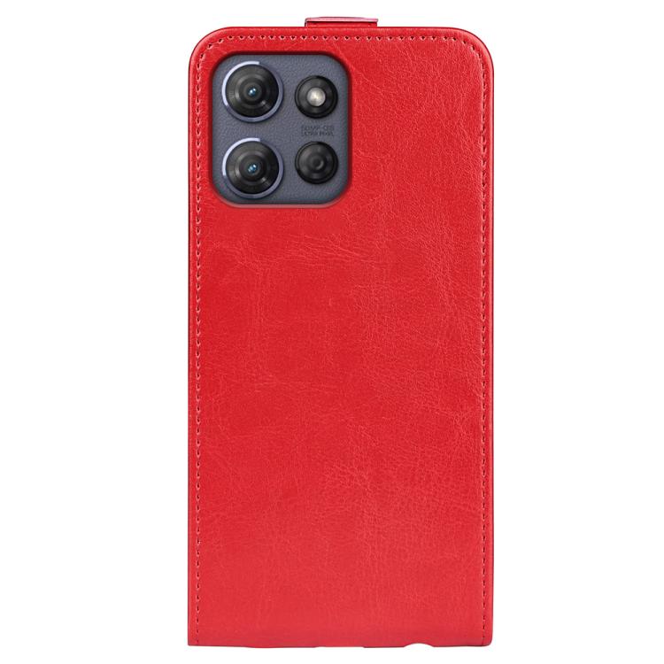 For Motorola Moto G Power 2025 R64 Texture Single Vertical Flip Leather Phone Case
