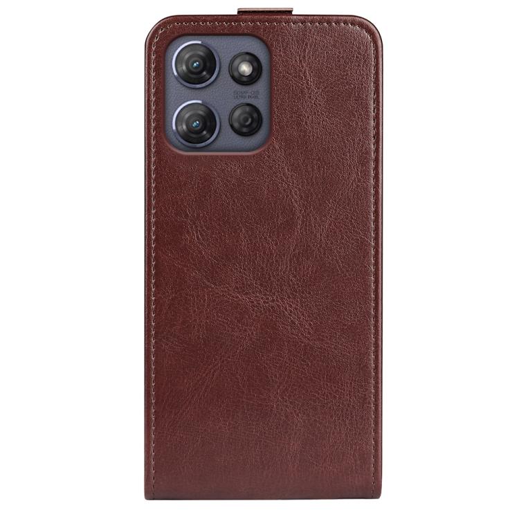 For Motorola Moto G Power 2025 R64 Texture Single Vertical Flip Leather Phone Case