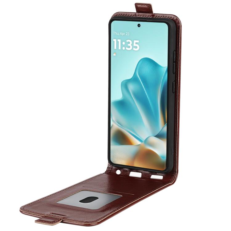 For Motorola Moto Edge 60 Fusion R64 Texture Single Vertical Flip Leather Phone Case