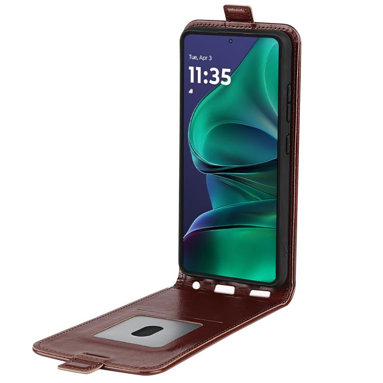 For Motorola Moto G Stylus 5G 2025 R64 Texture Single Vertical Flip Leather Phone Case