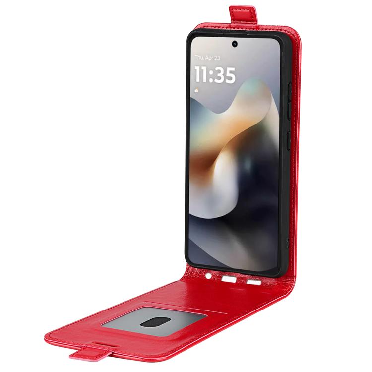 For Motorola Moto G56 5G / G66Y R64 Texture Single Vertical Flip Leather Phone Case