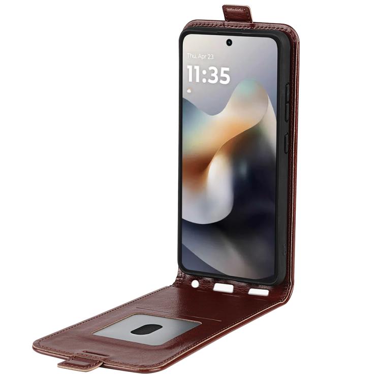 For Motorola Moto G56 5G / G66Y R64 Texture Single Vertical Flip Leather Phone Case