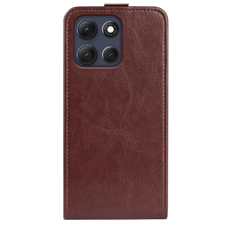 For Motorola Moto G86 5G R64 Texture Single Vertical Flip Leather Phone Case