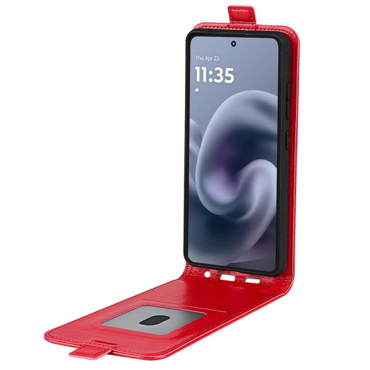 For Motorola Moto G86 Power R64 Texture Single Vertical Flip Leather Phone Case