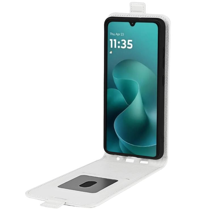 For Motorola Moto G06 4G R64 Texture Single Vertical Flip Leather Phone Case