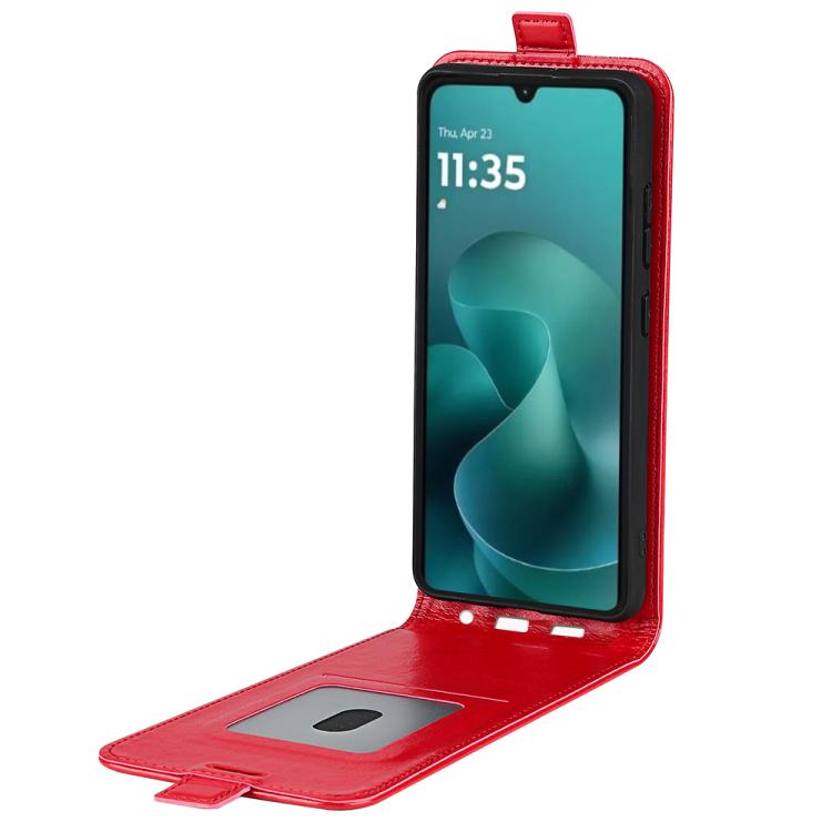 For Motorola Moto G06 4G R64 Texture Single Vertical Flip Leather Phone Case