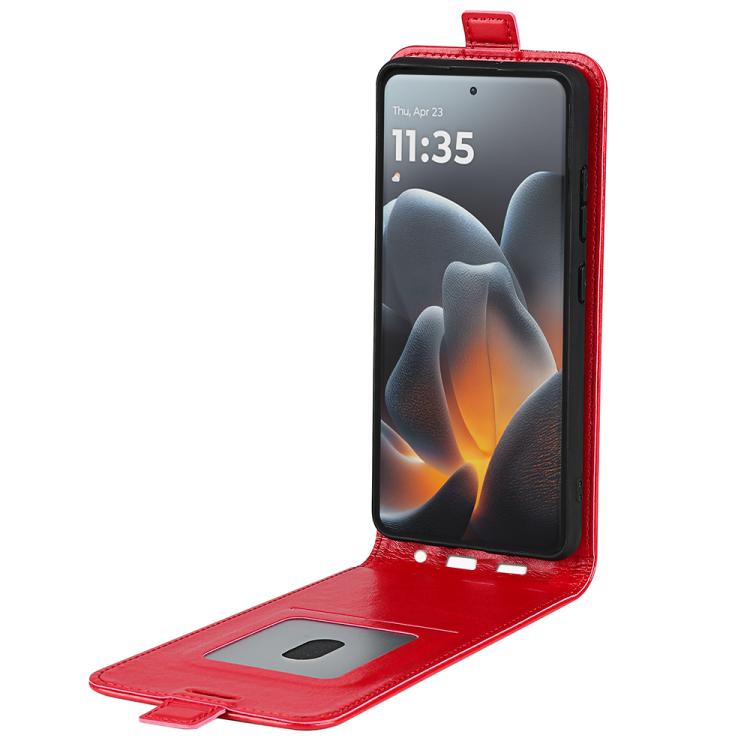 For Motorola Signature 5G R64 Texture Single Vertical Flip Leather Phone Case