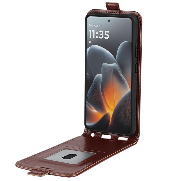 For Motorola Signature 5G R64 Texture Single Vertical Flip Leather Phone Case