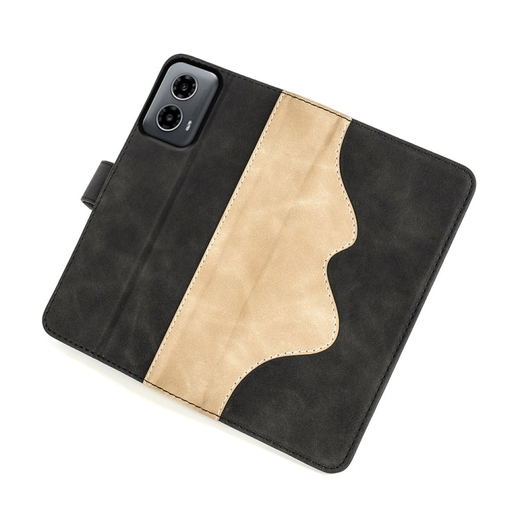 For Motolora Moto G34 Stitching Horizontal Flip Leather Phone Case