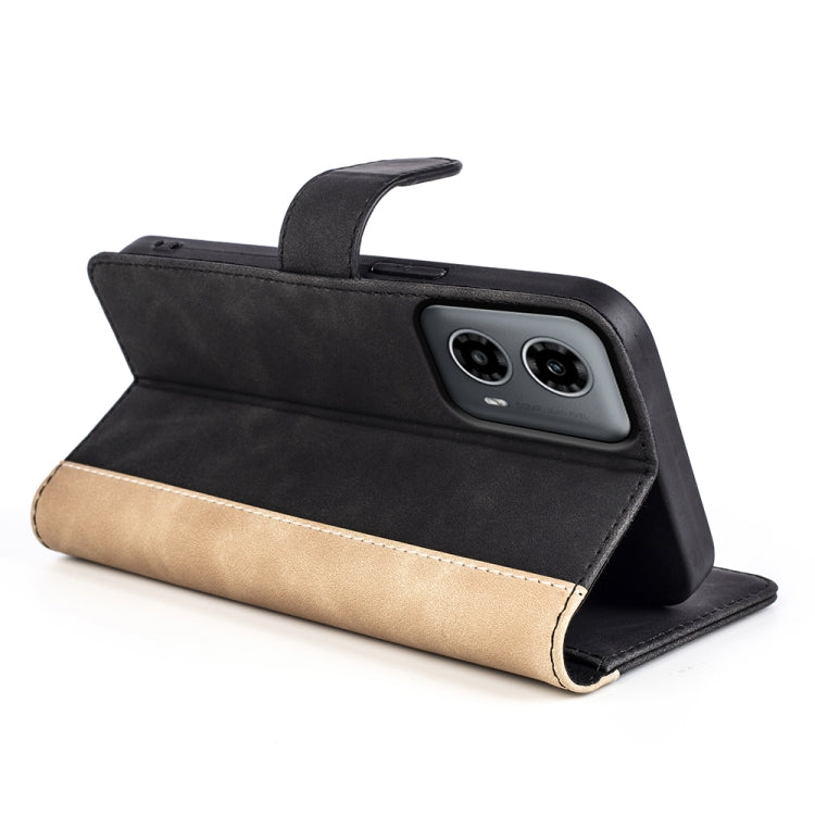 For Motolora Moto G34 Stitching Horizontal Flip Leather Phone Case