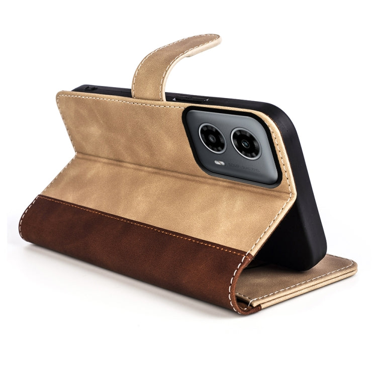 For Motolora Moto G34 Stitching Horizontal Flip Leather Phone Case