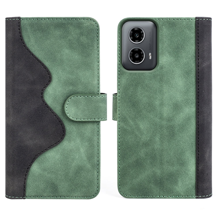 For Motolora Moto G34 Stitching Horizontal Flip Leather Phone Case